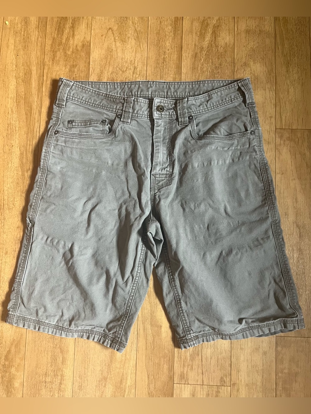 Prana Bronson Men’s 32 Canvas Brown Shorts Stretch